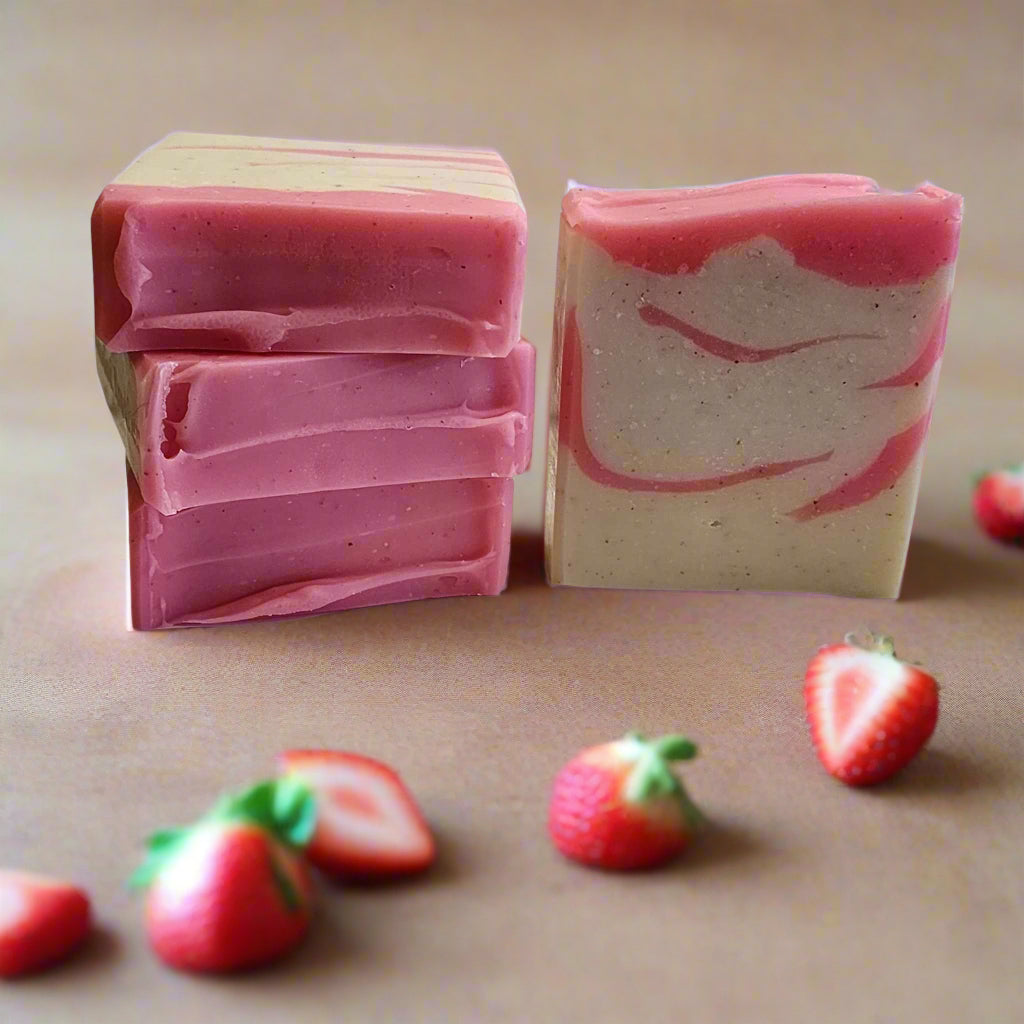 Strawberry Stripes Soap