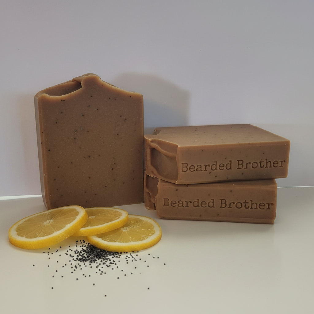 Poppyseed + Wild Lemon goat milk soap