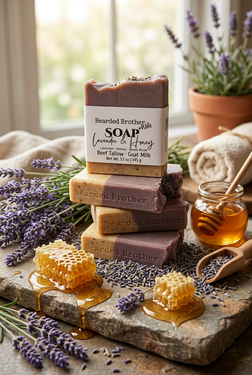 Lavender & Honey goat milk soap
