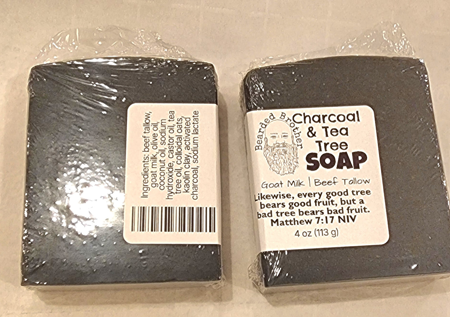 Charcoal & Tea Tree goat milk soap