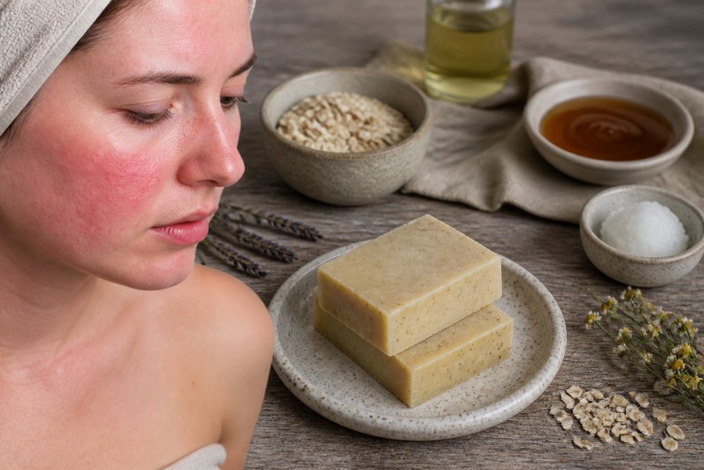 Natural Soap for Rosacea-Prone Skin: A Gentle Guide