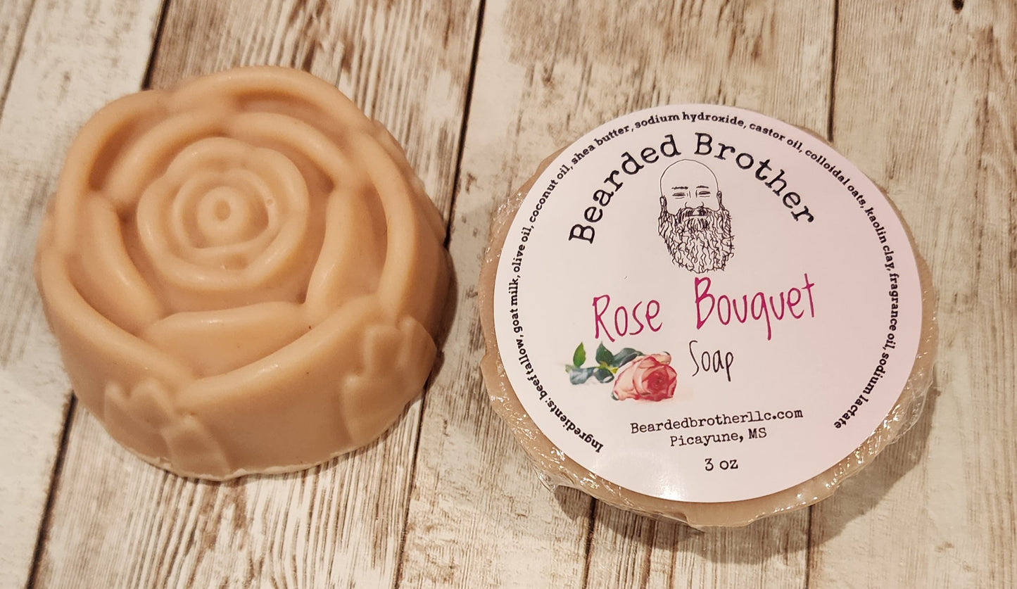 Rose Bouquet goat milk soap