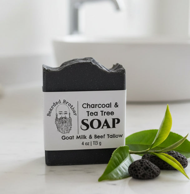 Charcoal & Tea Tree goat milk soap