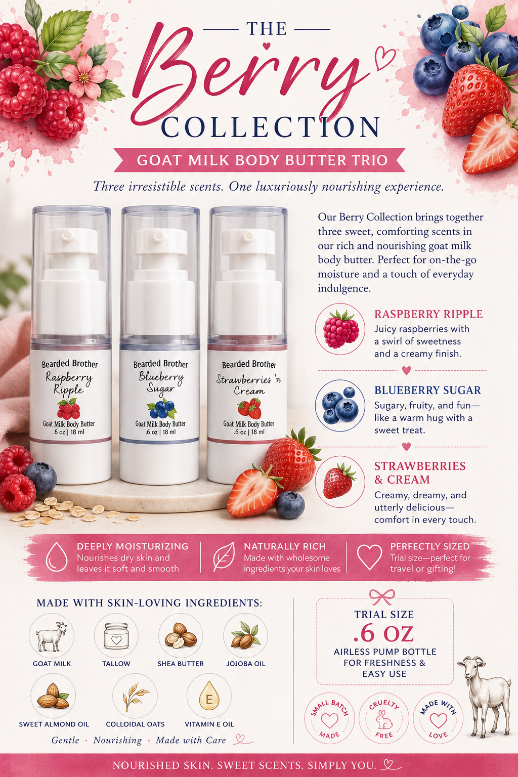 Goat Milk Body Butter Trios