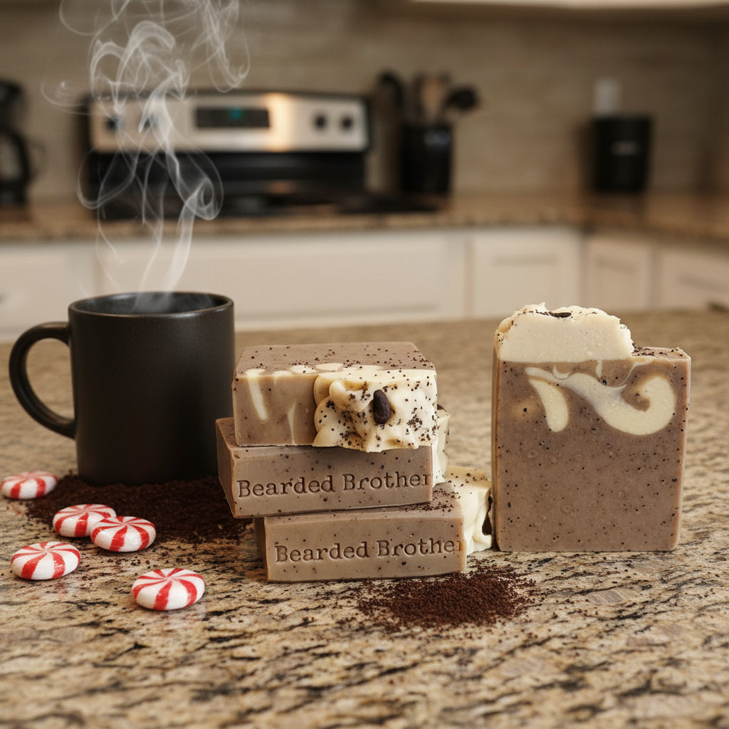 Peppermint Espresso Soap