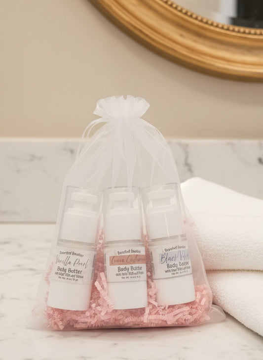 Travel mini body butters 3pk