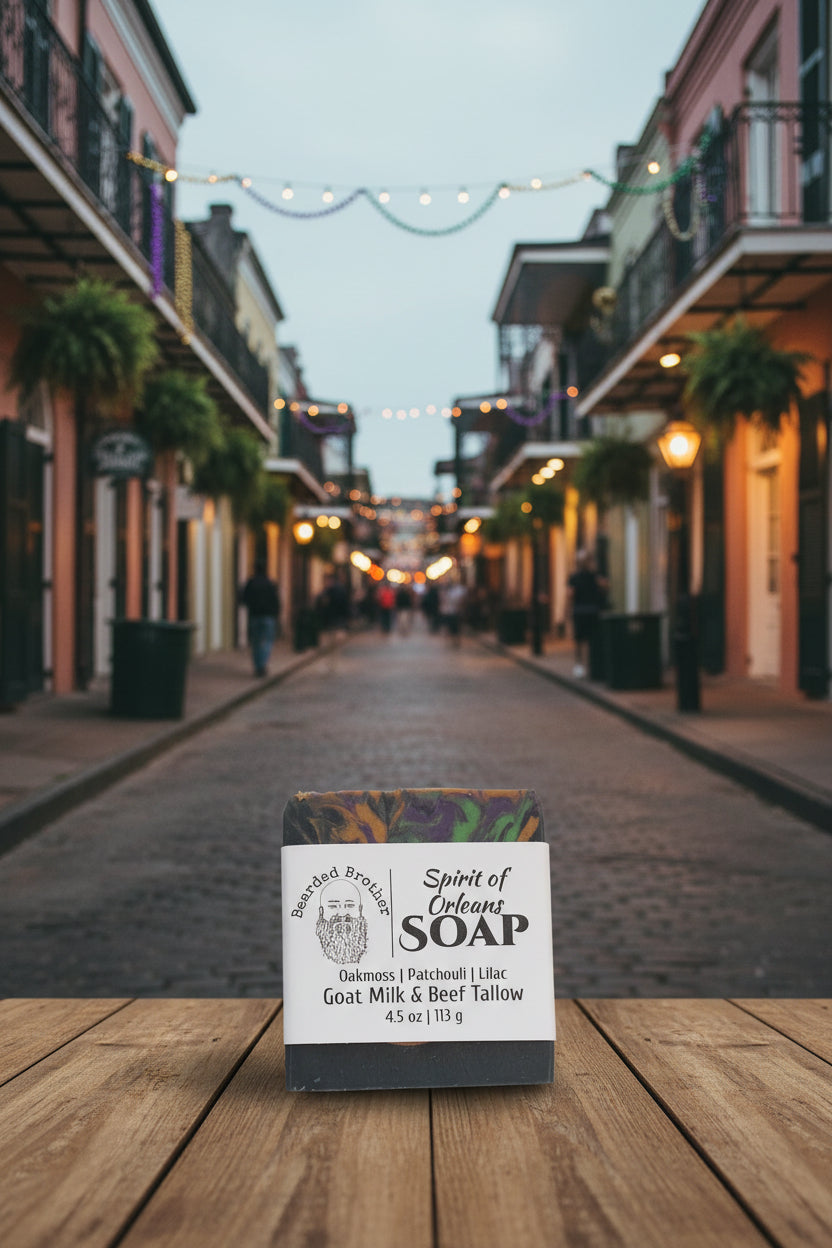 Spirit of Orleans goat milk soap