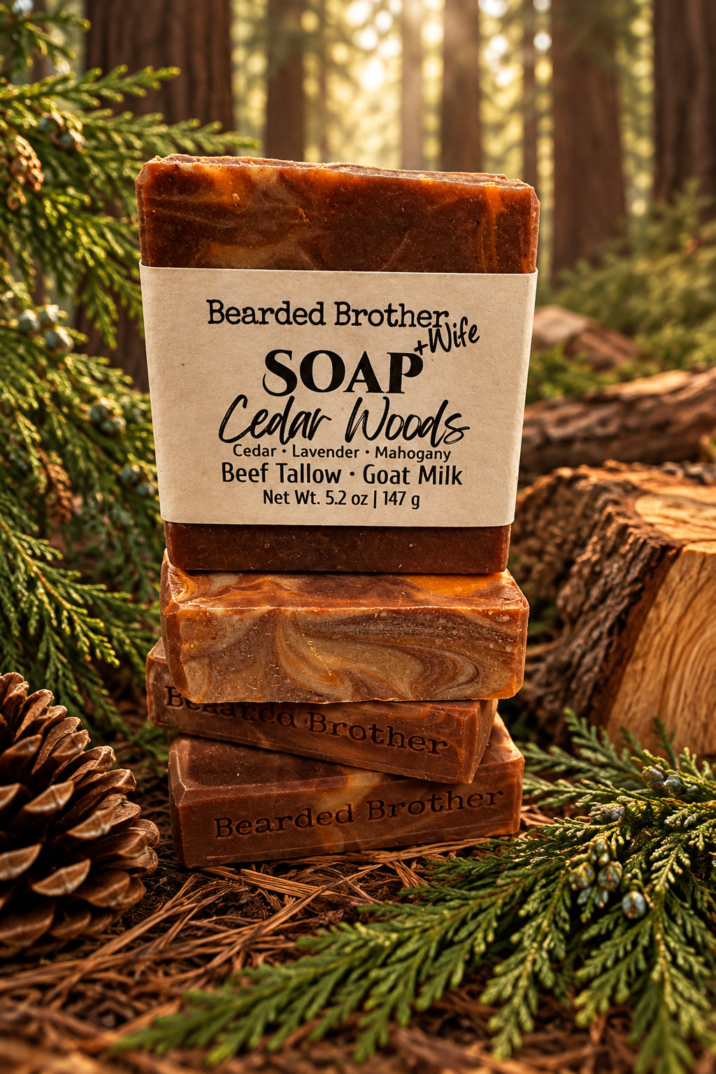 Cedar Woods Goat Milk Soap