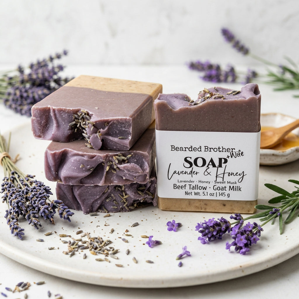 Lavender & Honey goat milk soap
